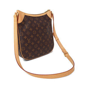 Louis Vuitton Odeon Bag Leather Brown Shoulder Monogram